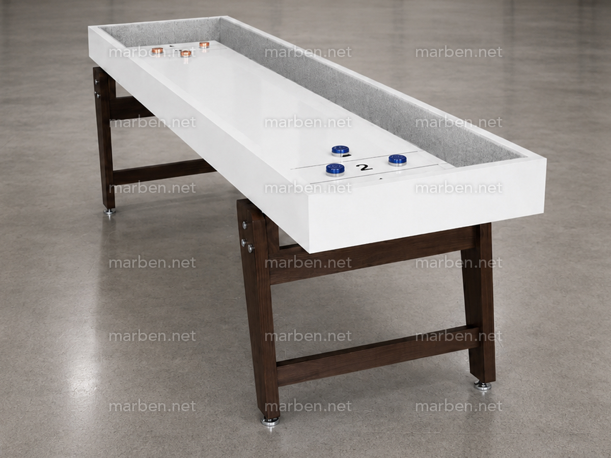 Mesa de Shuffleboard de 9 pies BERLIN - blaca